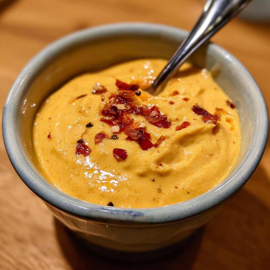 Christmas Healthy Vegan Queso Dip (Cashew Base) - detail 1