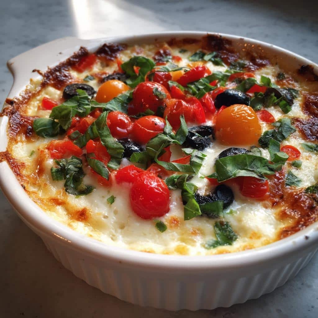 Christmas Healthy Veggie Pizza Dip - detail 1