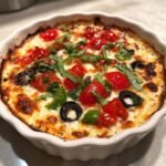 Christmas Healthy Veggie Pizza Dip