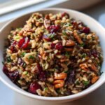 Christmas Healthy Wild Rice Pilaf Salad