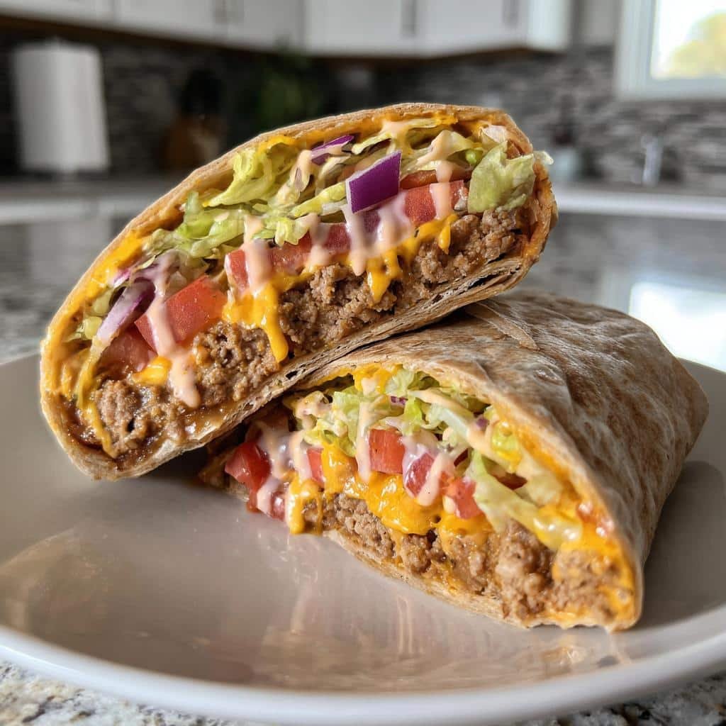 Christmas Healthy dinner Big Mac Wraps - detail 1