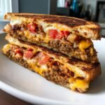 Healthy Bacon Cheeseburger Grilled Cheese