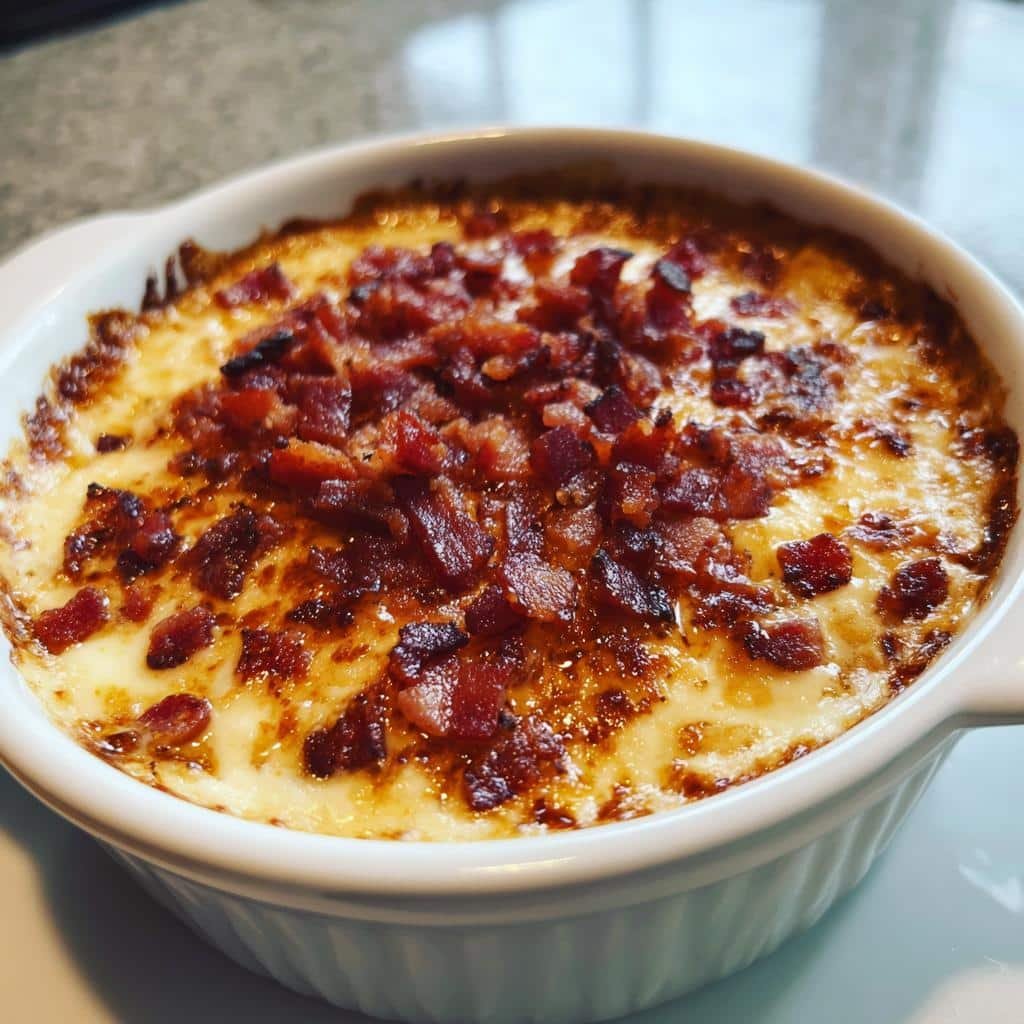 Healthy Bourbon BBQ Bacon Cheeseburger Dip