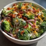 Healthy Broccoli Salad with Bacon