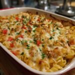 Healthy Cajun Chicken Pasta Casserole