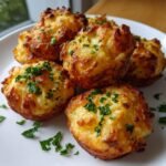 Healthy Cheesy Mashed Potato Puffs