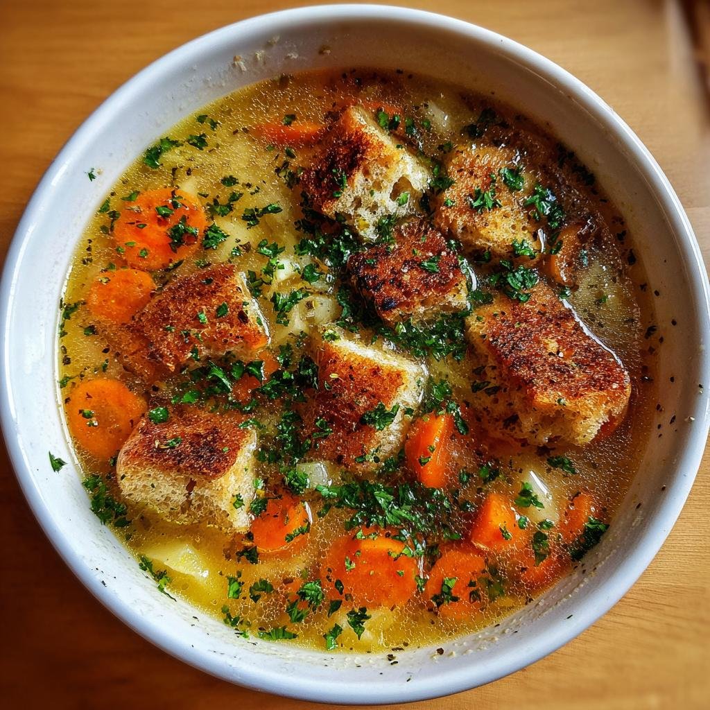 Healthy Country French Garlic Soup