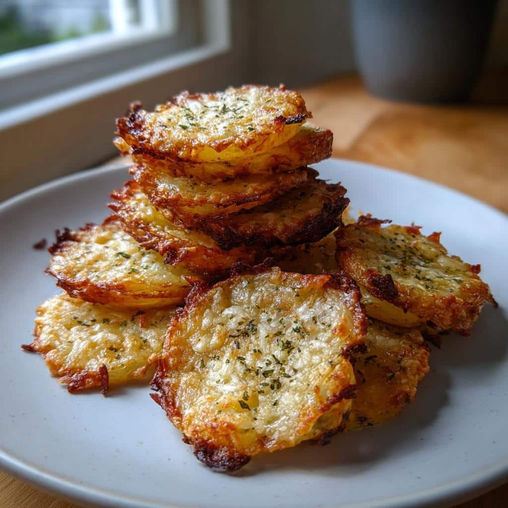 Healthy Crispy Parmesan Potato Stacks - detail 1