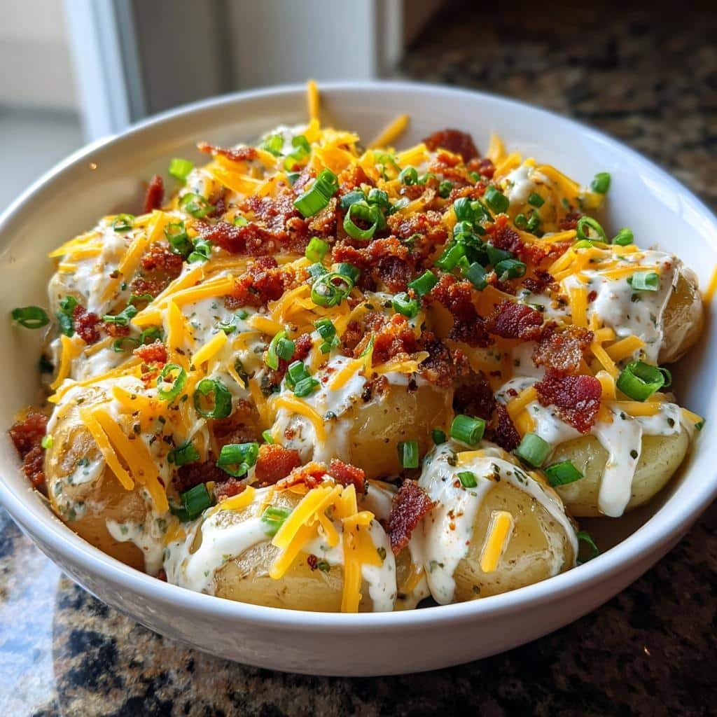Healthy Crock Pot Bacon Ranch Potatoes - detail 1