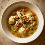 Healthy Crockpot Chicken and Dumplings