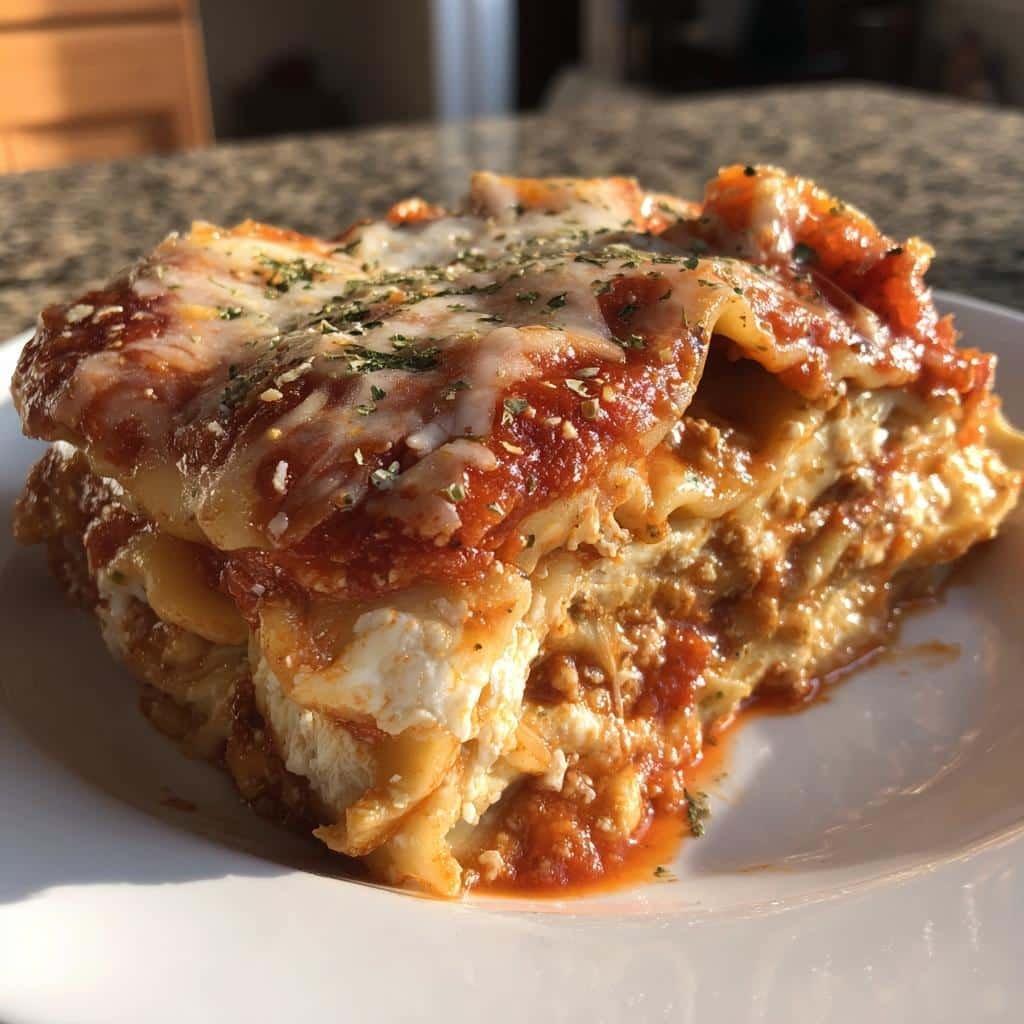 Healthy Crockpot Ravioli Lasagna - detail 1