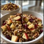 Healthy Farro Salad with Apples and Pecans