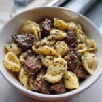 Healthy Garlic Butter Steak Bites & Creamy Parmesan Shells