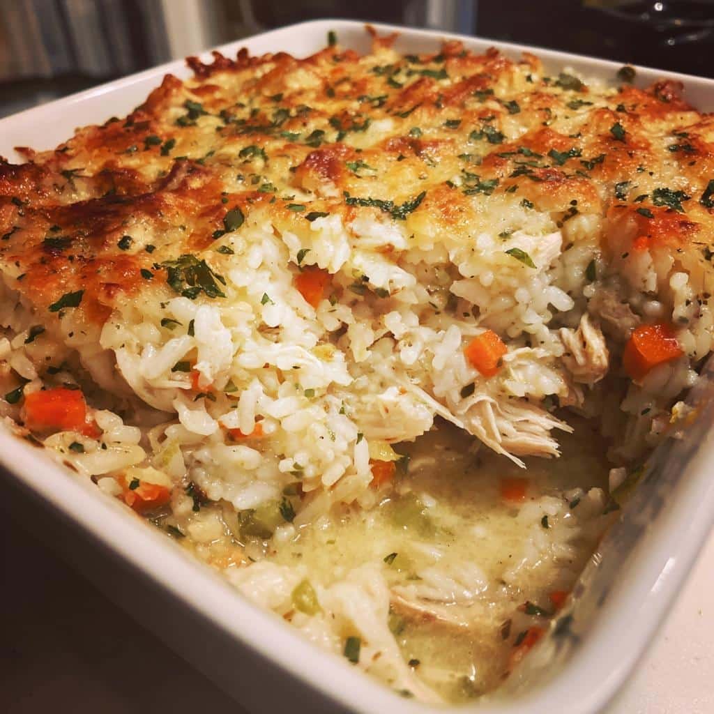 Healthy Gluten-Free Chicken & Rice Casserole