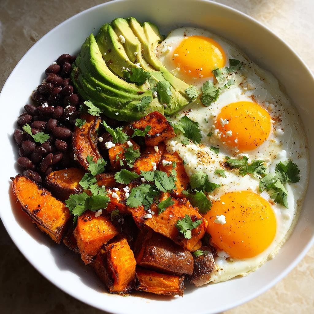 Healthy High-Protein Sweet Potato Breakfast Bowls