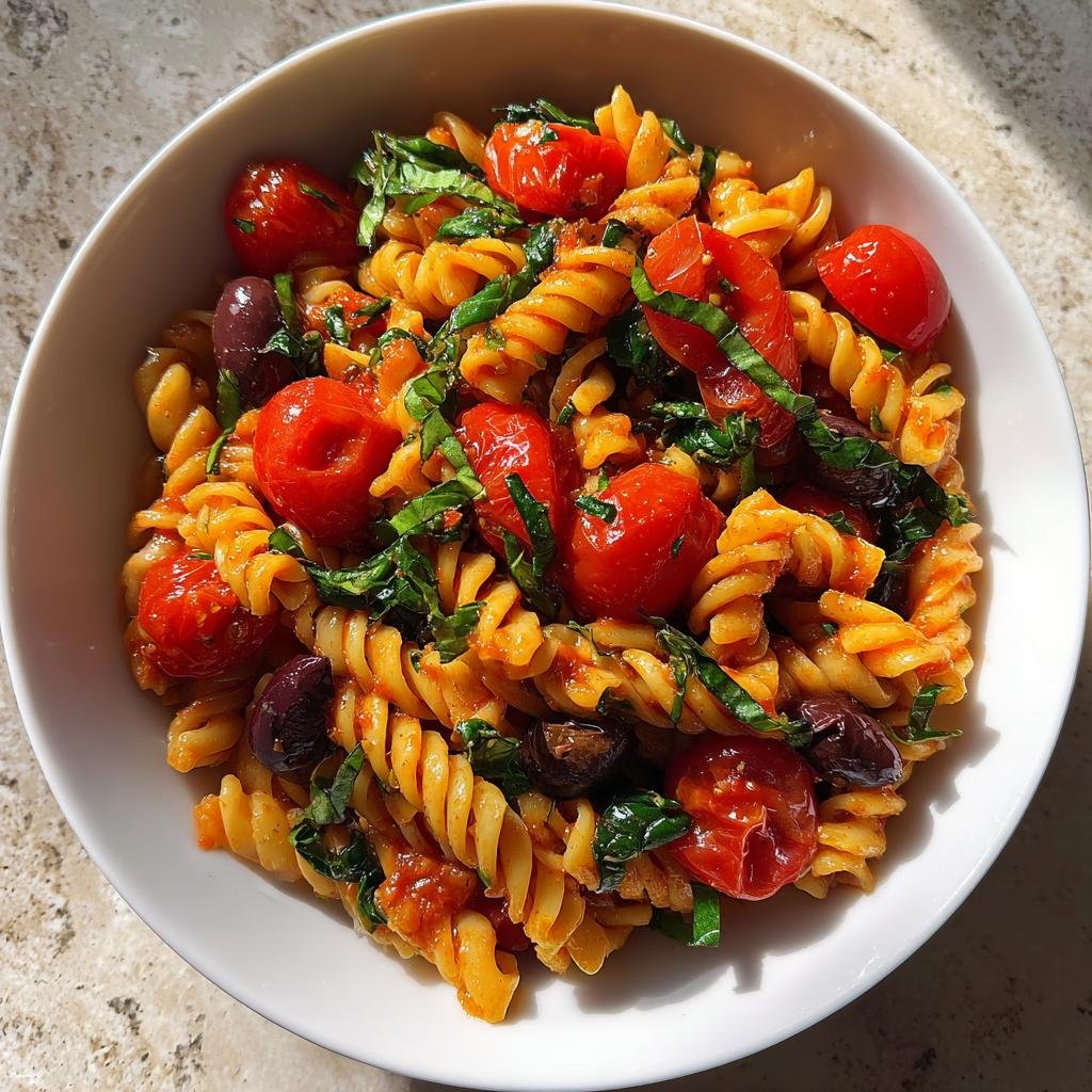 Healthy One-Pot Mediterranean Tomato Pasta
