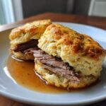 Healthy Savory French Dip Biscuits