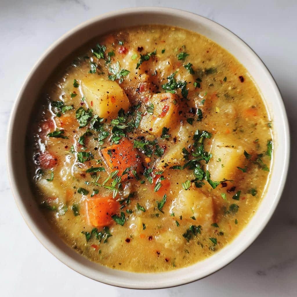 Healthy Seasonal Potato Comfort Soup - detail 1
