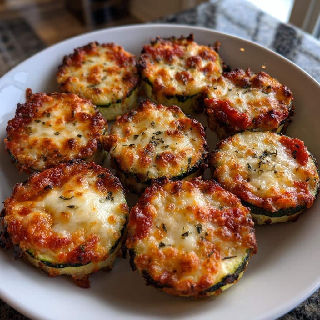Healthy Zucchini Pizza Bites