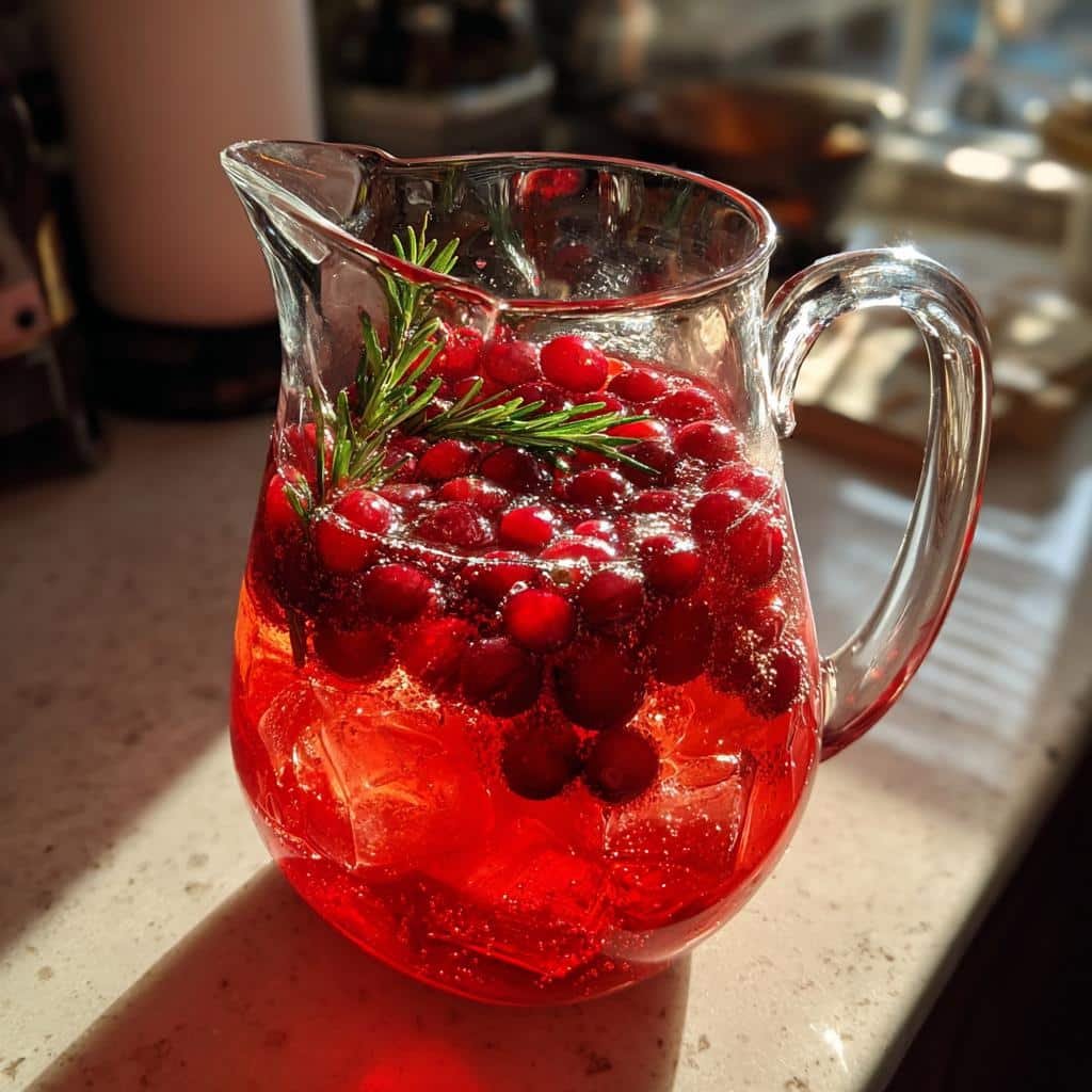 Healthy big batch thanksgiving cocktails