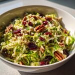 Healthy brussel sprout salad thanksgiving