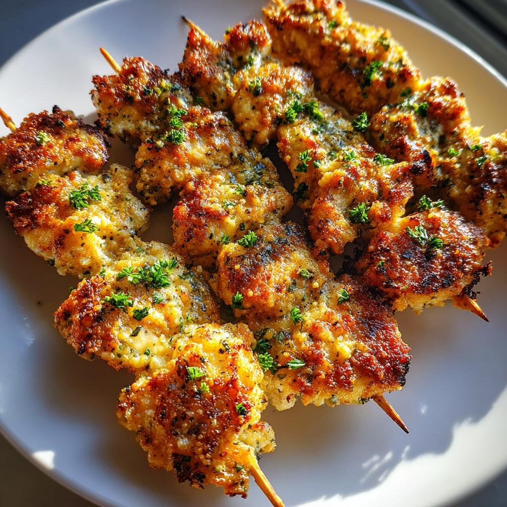 30-Minute Healthy Christmas Air Fryer Garlic Parmesan Chicken Skewers 4 Healthy christmas Air Fryer Garlic Parmesan Chicken Skewers - detail 1