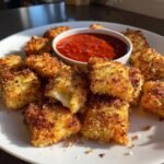 Healthy christmas Air Fryer Million Dollar Ravioli Bites