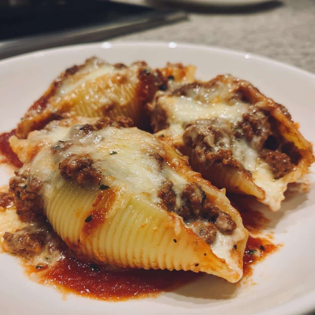 Healthy christmas Beef-Stuffed Shells with Creamy Ricotta Filling - detail 1