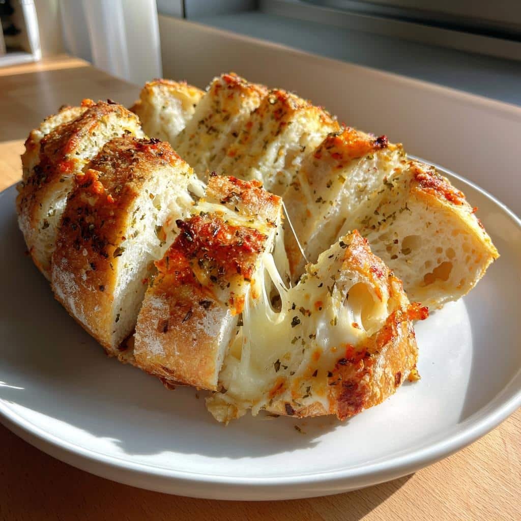 Healthy christmas Cheesy Bread - detail 1
