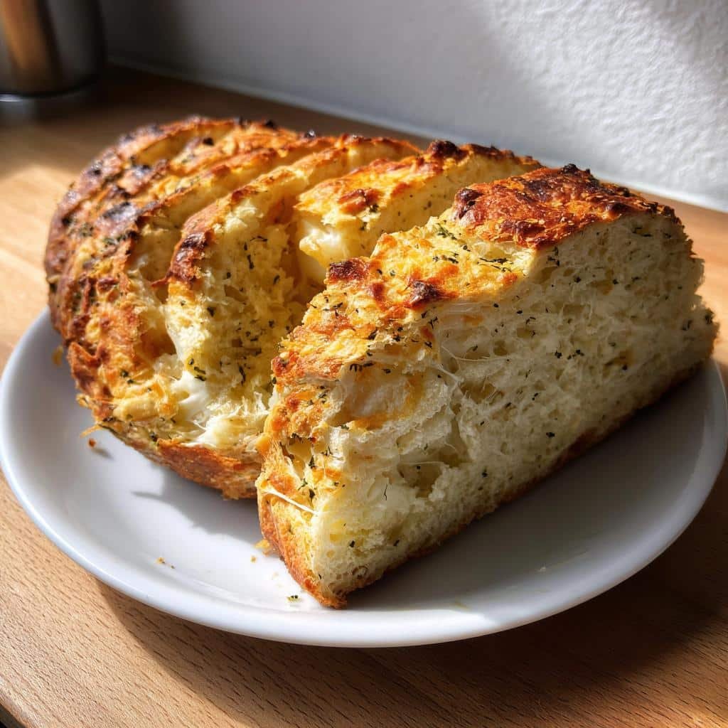 Healthy christmas Cheesy Bread