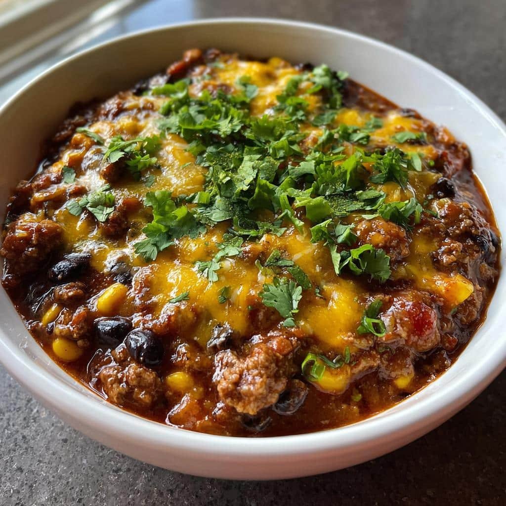 Healthy Christmas Cheesy Ground Beef Enchilada Chili - Magical Holiday Comfort! 4 Healthy christmas Cheesy Ground Beef Enchilada Chili - detail 1