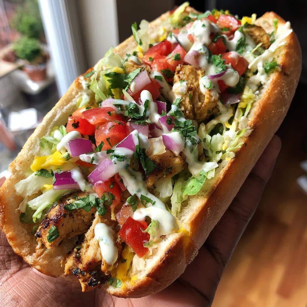 Healthy christmas Loaded grilled hotdogs - detail 1