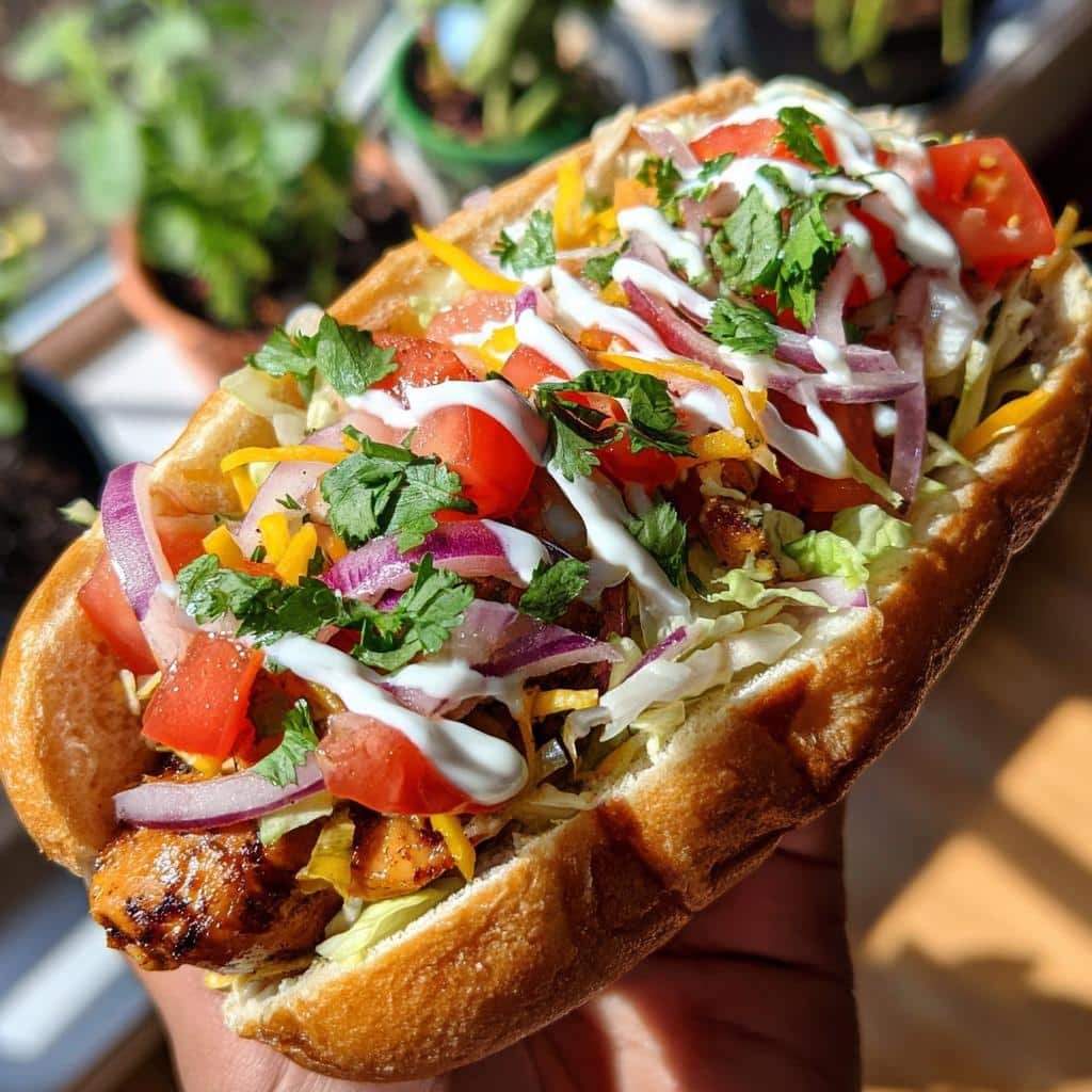 Healthy christmas Loaded grilled hotdogs