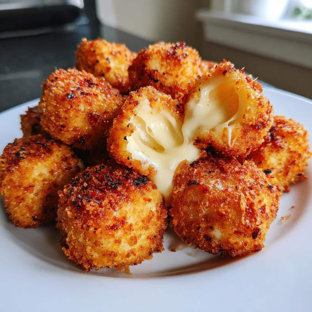 Healthy christmas Mozzarella Fried Cheese Bites - detail 1