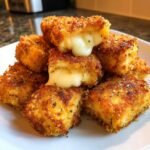 Healthy christmas Mozzarella Fried Cheese Bites