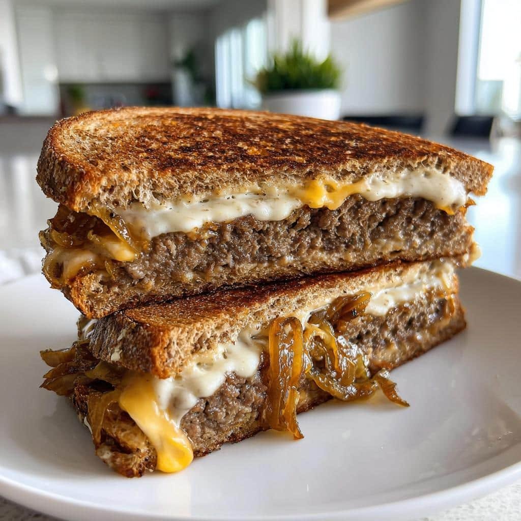 Healthy christmas Patty Melts with Secret Sauce