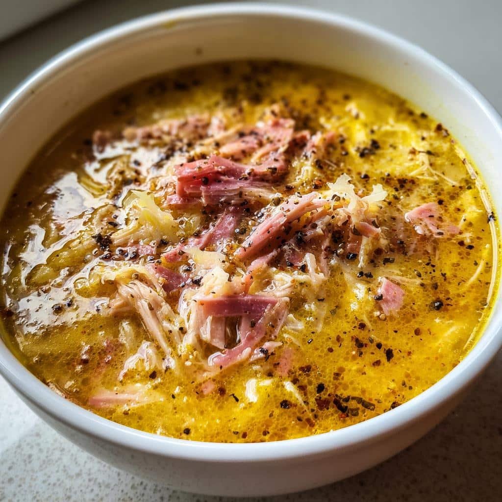 Healthy christmas Reuben Soup