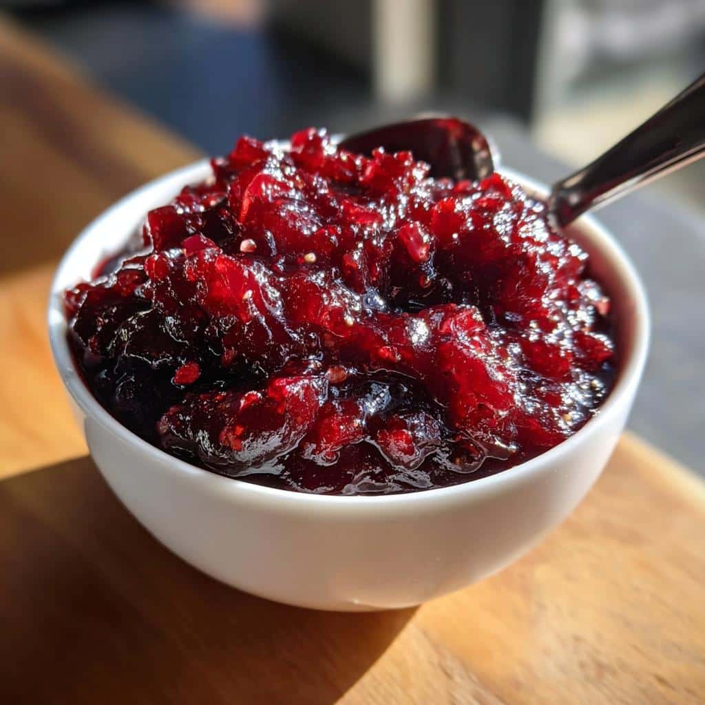 Healthy cranberry chutney recipe thanksgiving