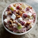 Healthy cranberry fluff salad thanksgiving