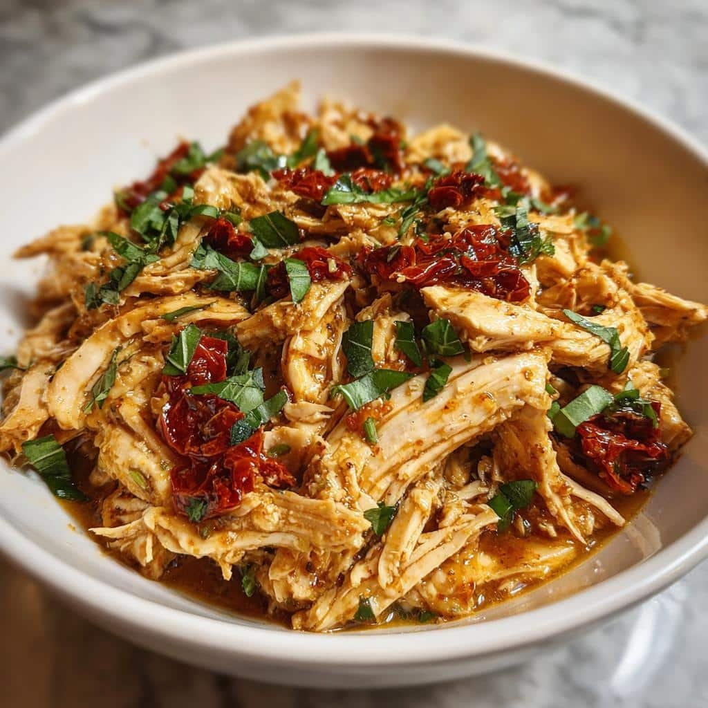 Healthy crockpot Marry Me Chicken