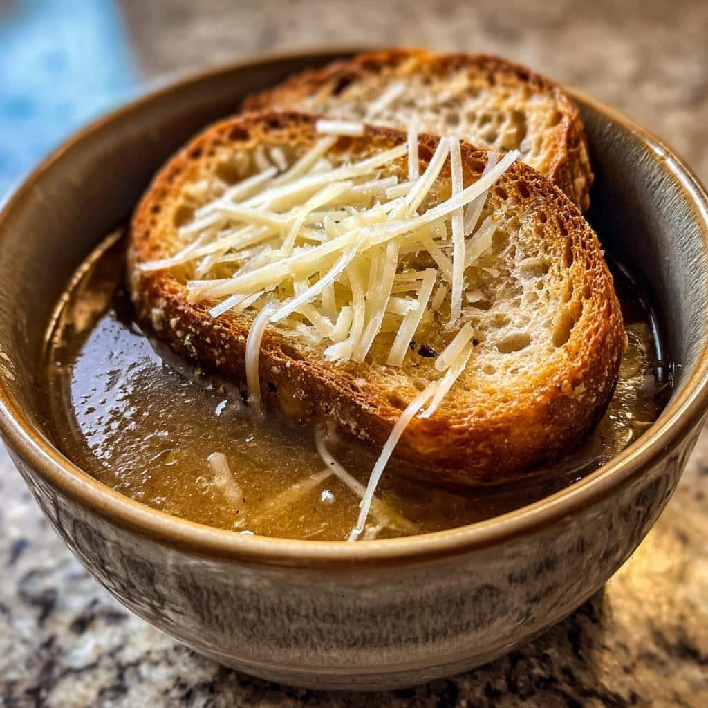 Healthy thanksgiving Country French Garlic Soup - detail 1