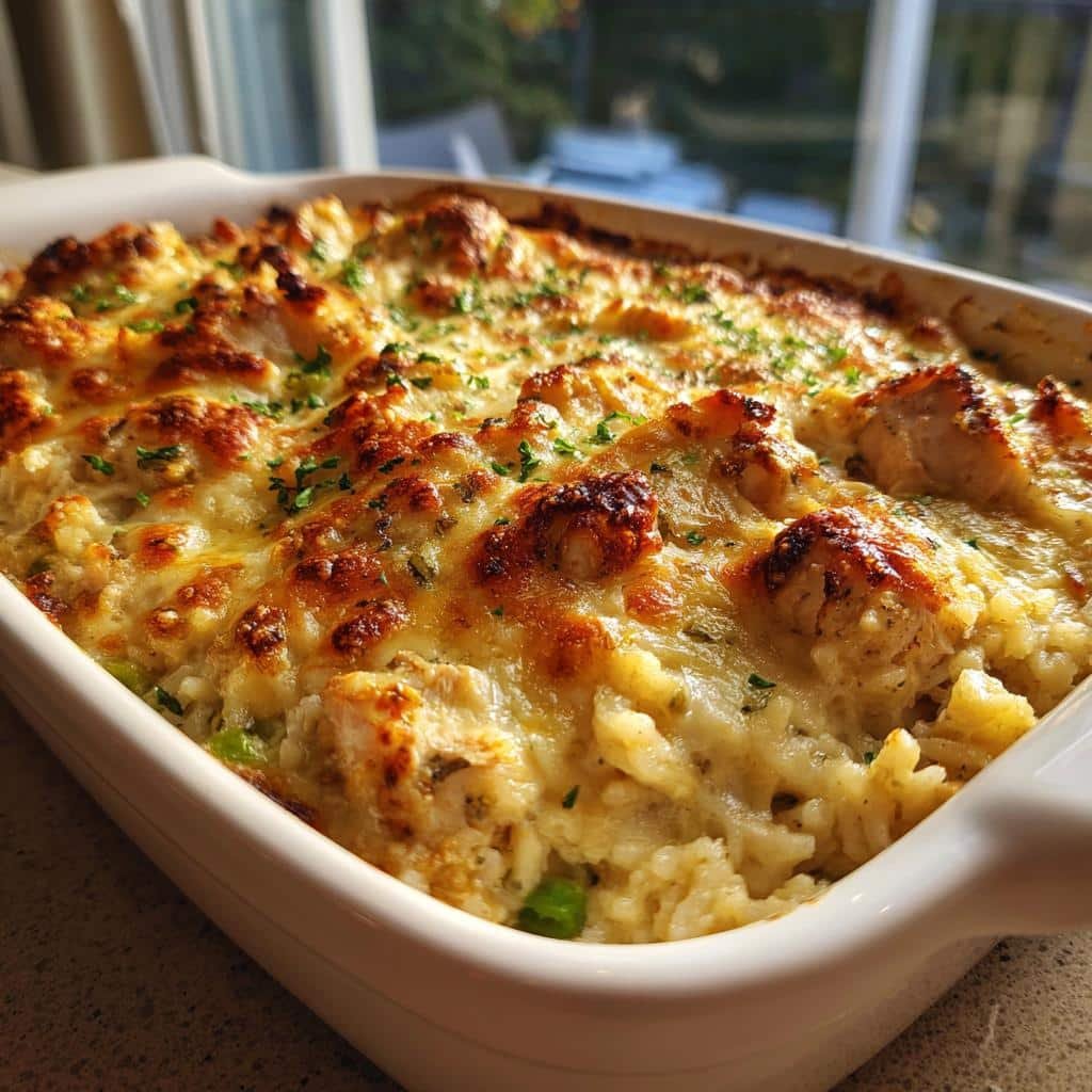 Healthy thanksgiving Creamy Chicken & Rice Casserole - detail 1