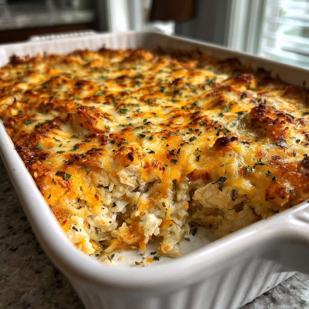 Healthy thanksgiving Creamy Chicken & Rice Casserole