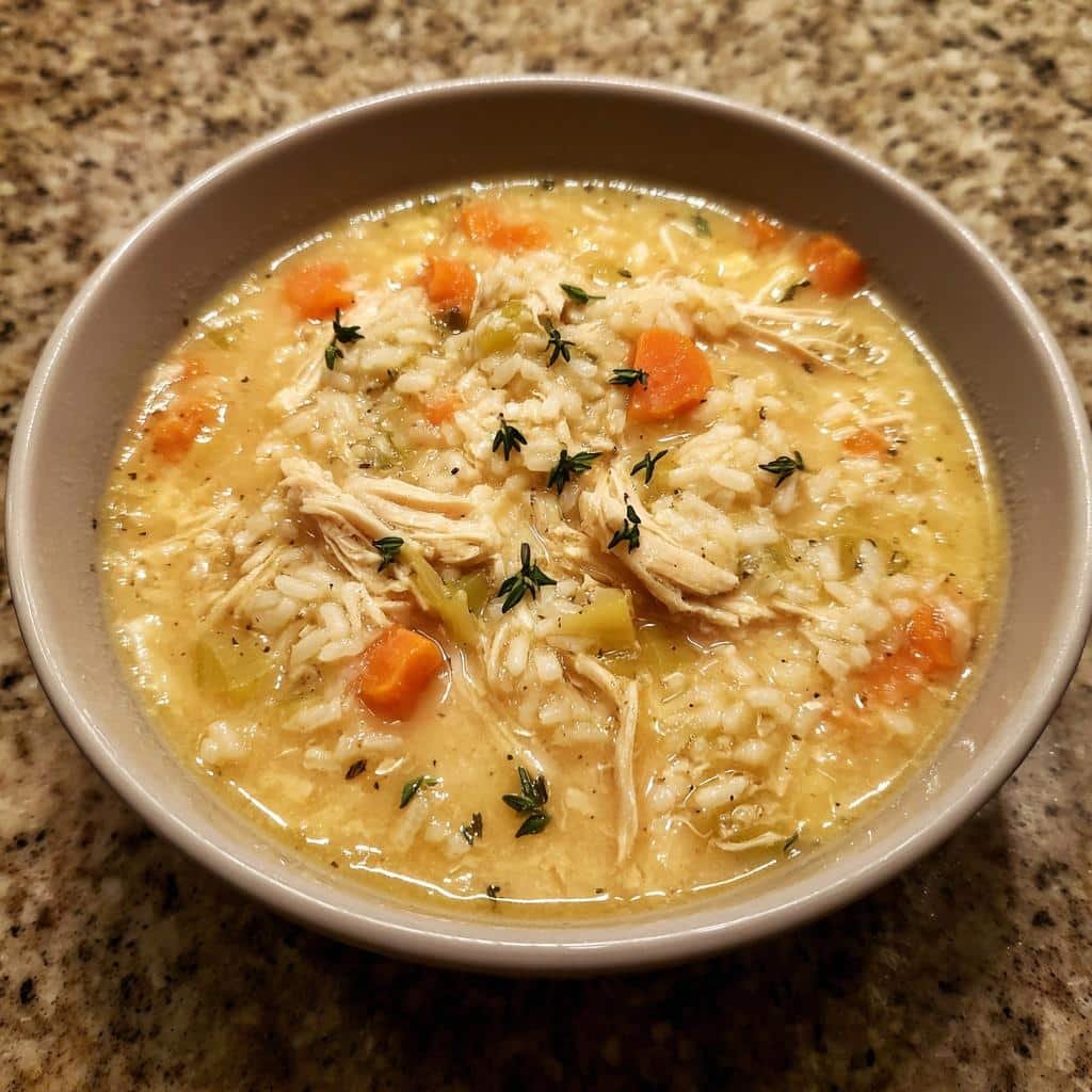 40-Minute Healthy Thanksgiving Creamy Chicken and Rice Soup Bliss 4 Healthy thanksgiving Creamy Chicken and Rice Soup - detail 1