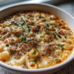 Healthy thanksgiving Creamy Parmesan Italian Sausage Ditalini Soup