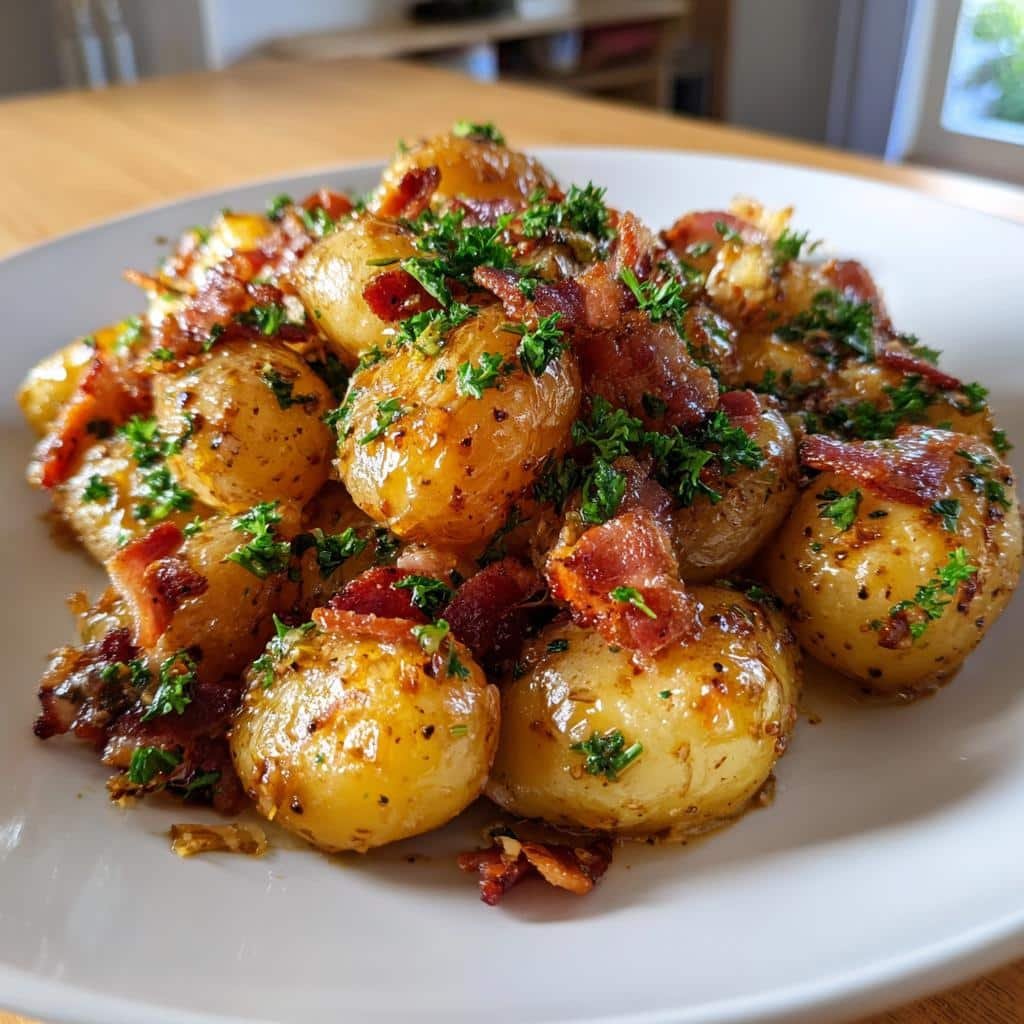 Healthy thanksgiving Honey Bacon Roasted Potatoes - detail 1