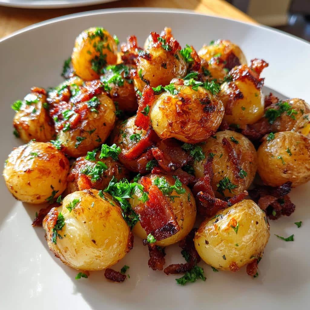 Healthy thanksgiving Honey Bacon Roasted Potatoes