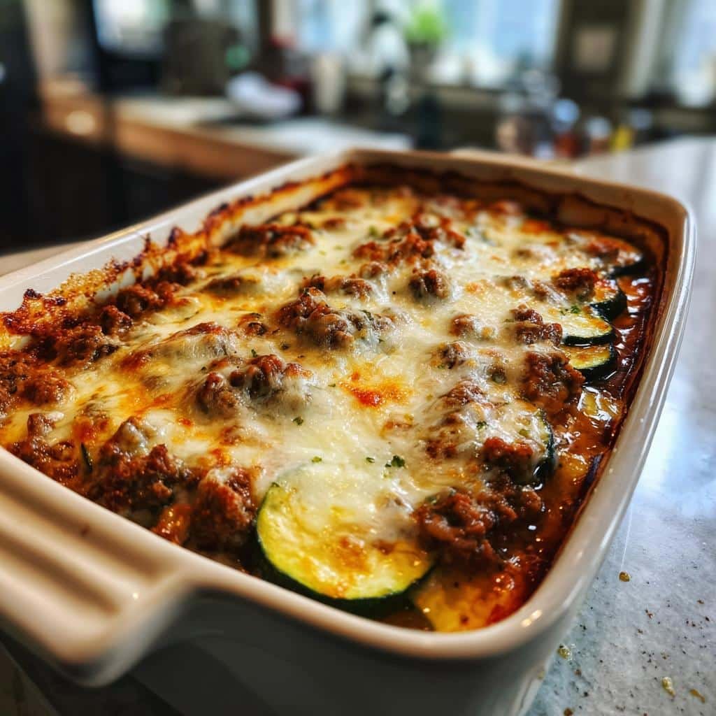 Healthy thanksgiving Zucchini Hamburger Casserole