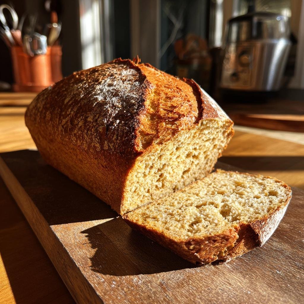 Thanksgiving Healthy 4-Ingredient Oat Flour Bread