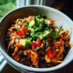 Thanksgiving Healthy Pumpkin Black Bean Enchilada Bowl